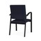 Lesro Newport Guest Chair Metal Frame, Black, OH Navy Upholstery NP1101 - alternate 3